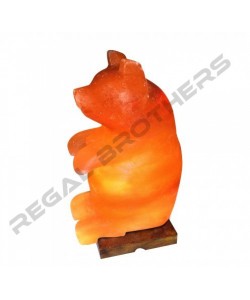Himalayan Crystal Bear Salt Lamp