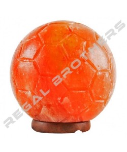 Himalayan Crystal Soccer Ball Salt Lamp